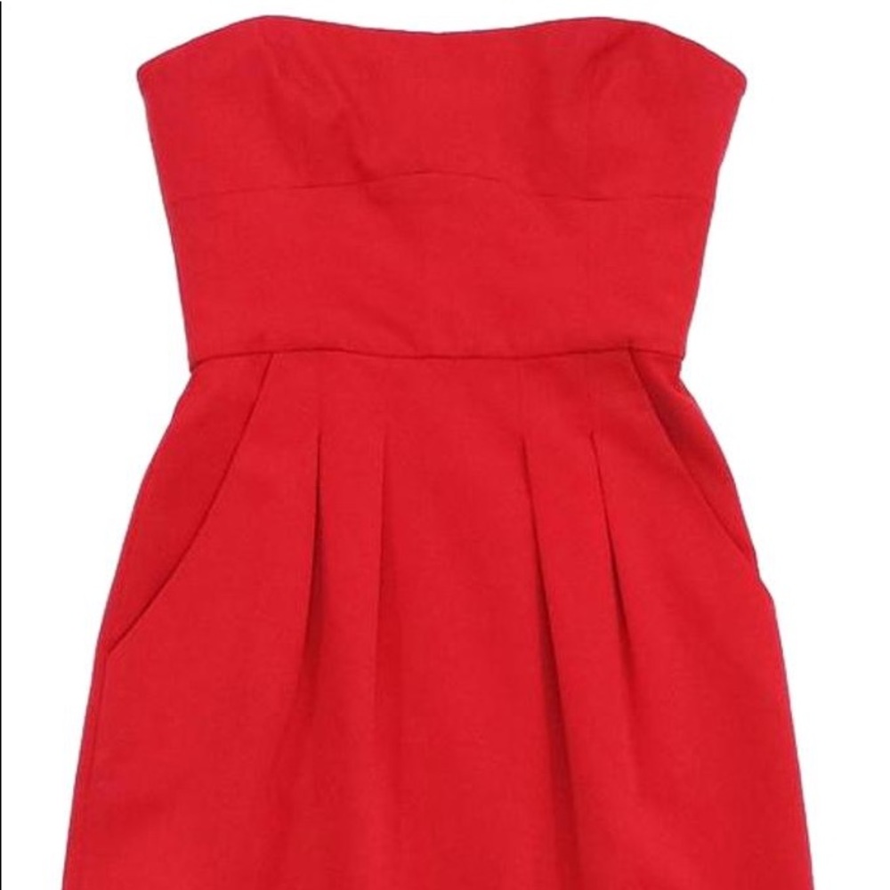 BCBGMaxAzria Strapless Mini Dress with Pockets